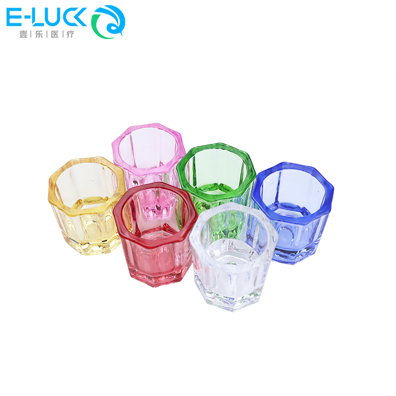 Acrylic Powder Clear - ผงอะคริลิคแก้วคริสตัลสำหรับงานทันตกรรม ภาชนะใสแบบมีฝาปิด ถ้วย ภาชนะใส่ อุปกรณ์ เครื่องมือทำเล็บ