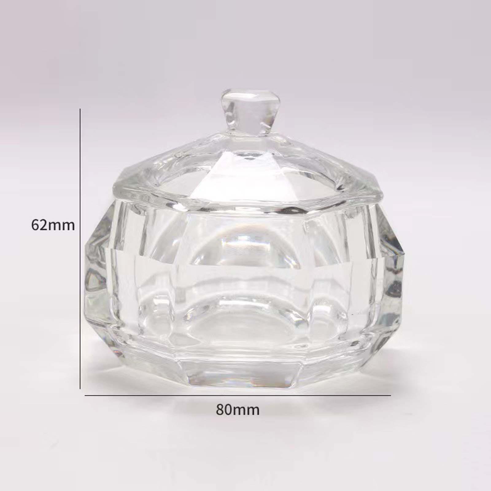Acrylic Powder Clear - แปรงทำความสะอาดเครื่องแก้ว ถ้วยผสมอะคริลิกใสสำหรับทำเล็บ ใช้ผสมของเหลวอะคริลิกที่บ้าน