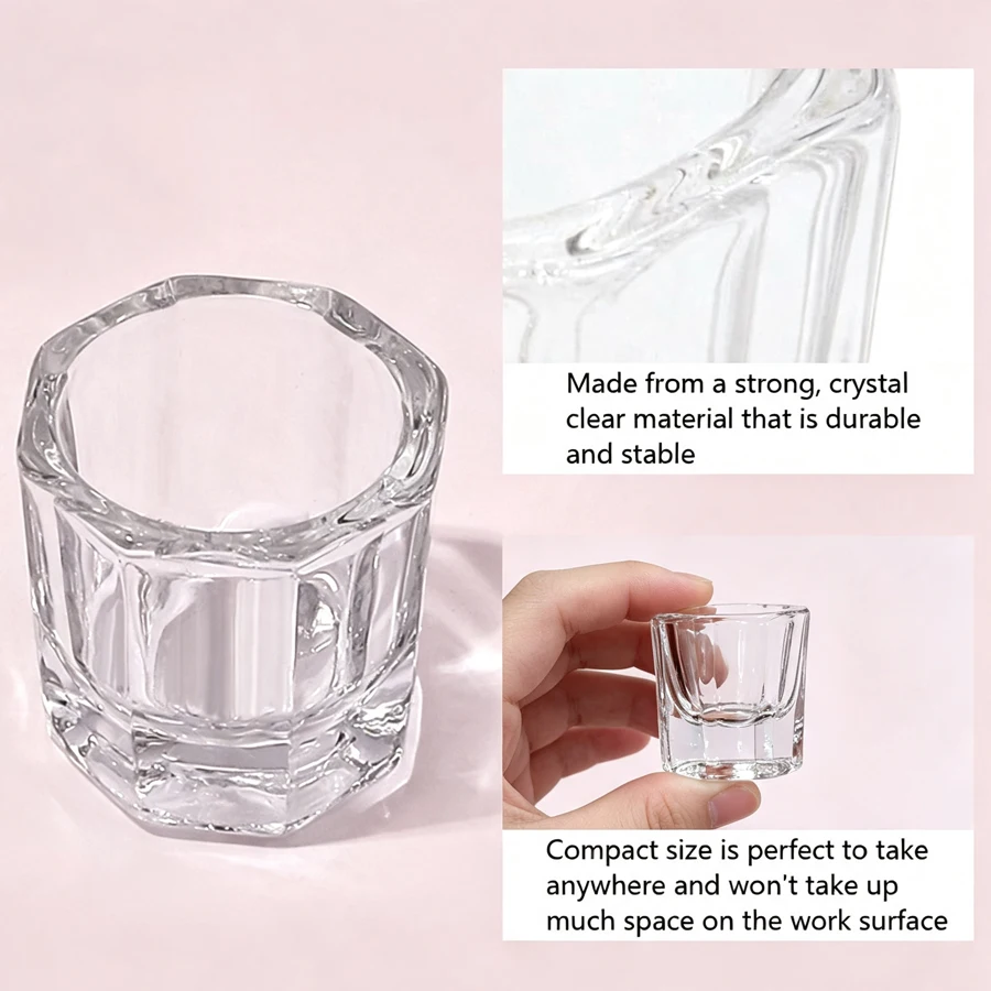 ถ้วยแก้วใสสำหรับผสมผงอะคริลิกแ - Acrylic Powder Clear บทวิจารณ์และราคา