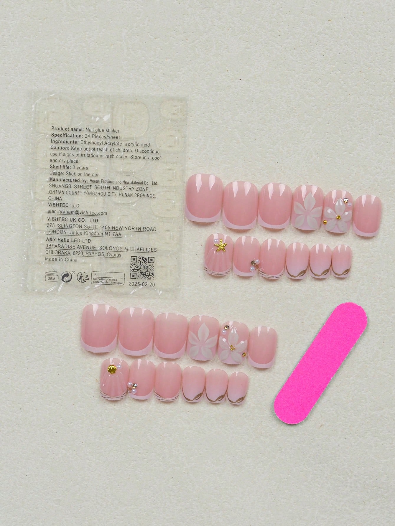 ชุดเล็บปลอมอะคริลิคแบบกดติด 24 - Nail Art Chrome บทวิจารณ์และราคา