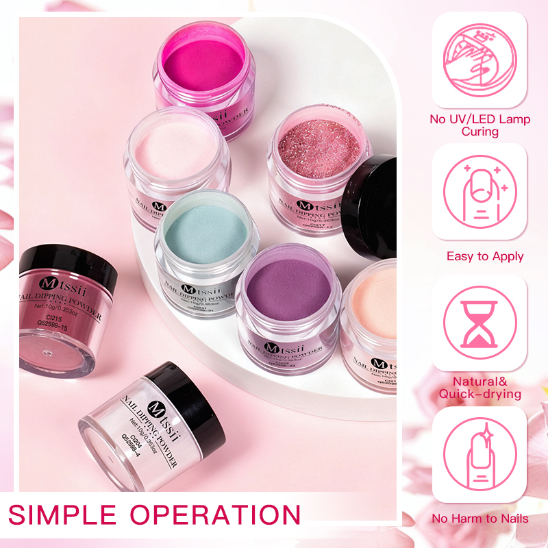 ชุดผงทำเล็บแบบจุ่ม 10 ชิ้น/ชุด - Nail Art Chrome บทวิจารณ์และราคา