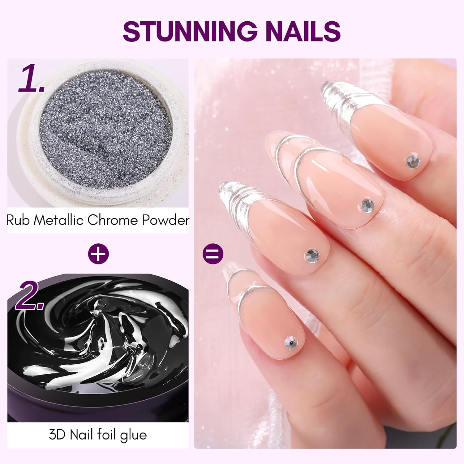 มาการ์ท 3D เจลทาเล็บ 8 มล. กาว - Nail Art Chrome บทวิจารณ์และราคา