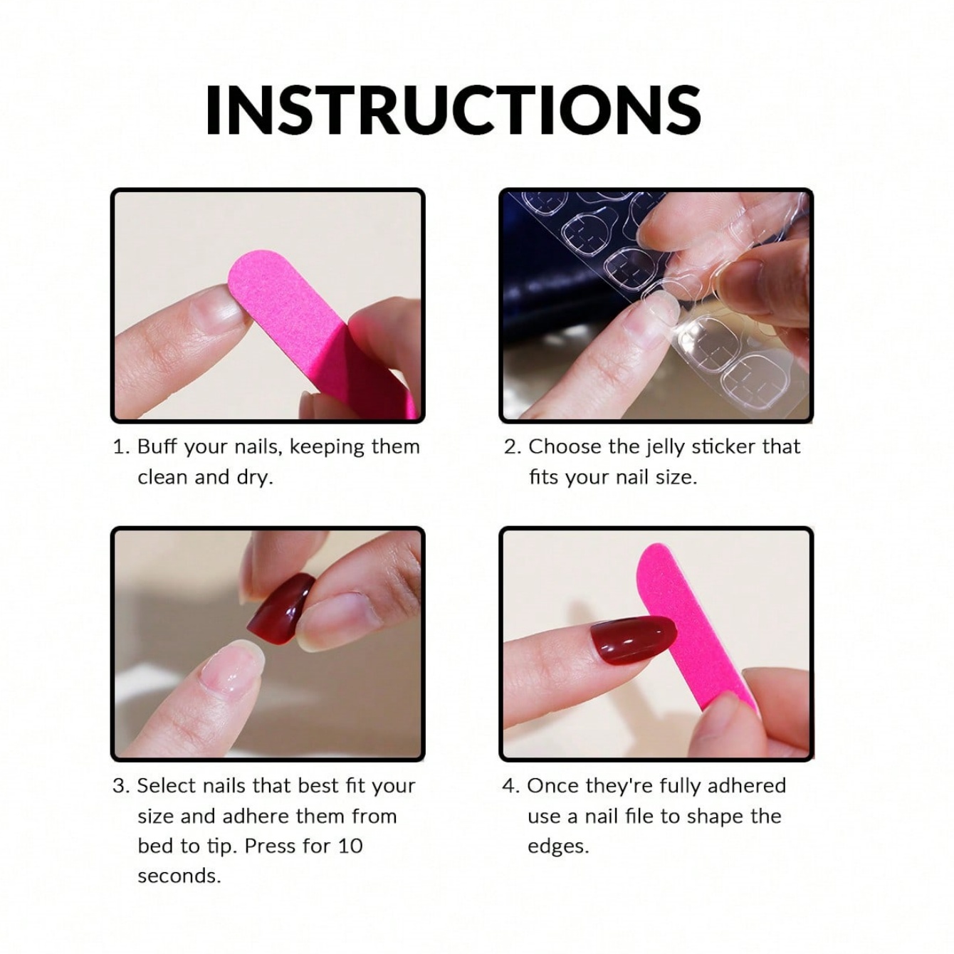 เล็บปลอมแบบกดติด 10 ชิ้น ขนาดก - Nail Art Pink Cat Eye บทวิจารณ์และราคา