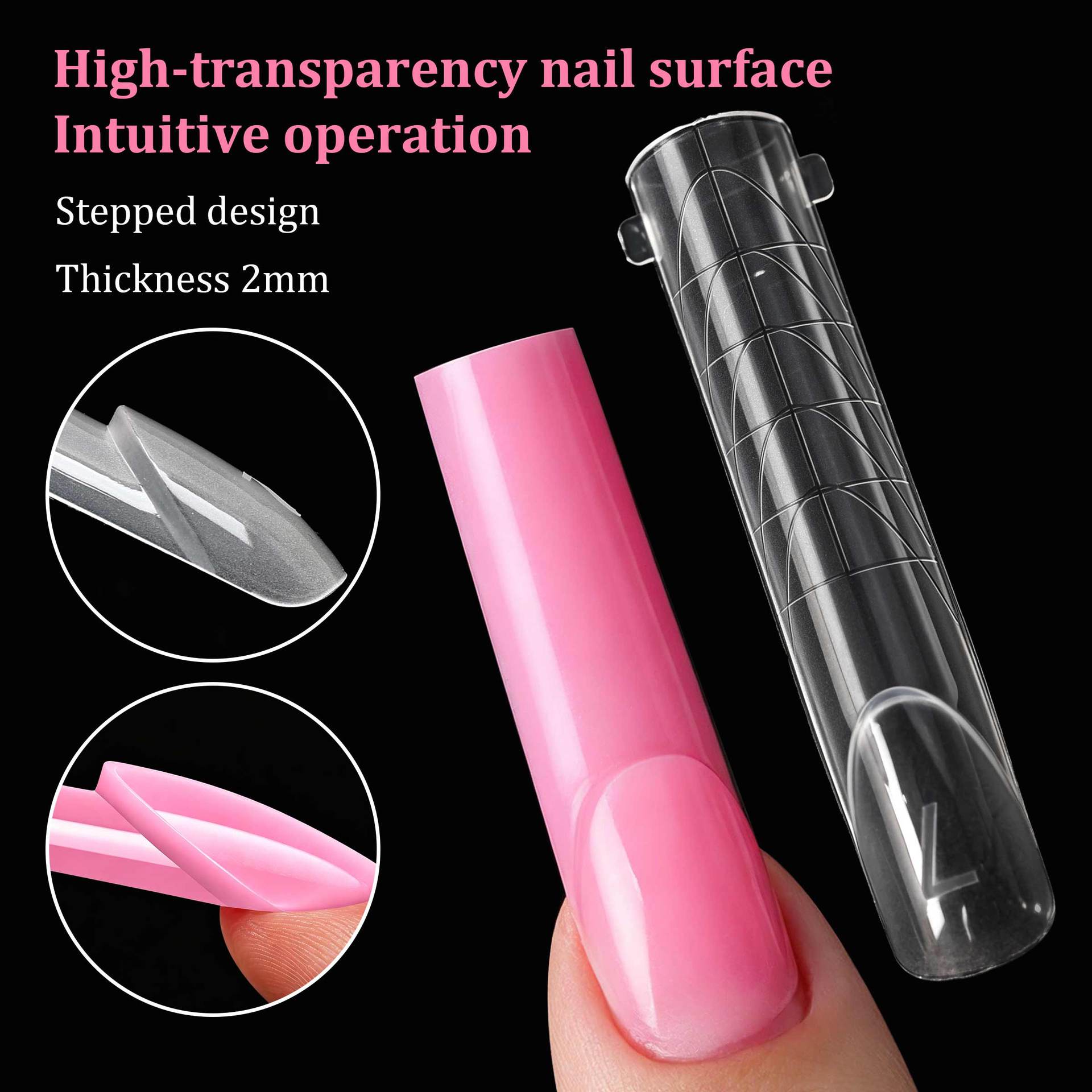 ปลายเล็บต่อแบบขอบเรียบ 140 ชิ้ - Nail Art Denim บทวิจารณ์และราคา