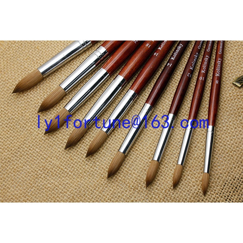 แปรงสำหรับทำเล็บ ด้ามไม้มะฮอกก - Nail Art Mahogany บทวิจารณ์และราคา