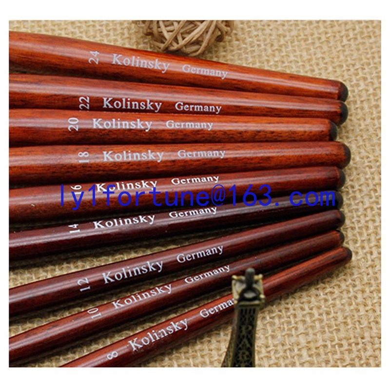 แปรงสำหรับทำเล็บ ด้ามไม้มะฮอกก - Nail Art Mahogany บทวิจารณ์และราคา