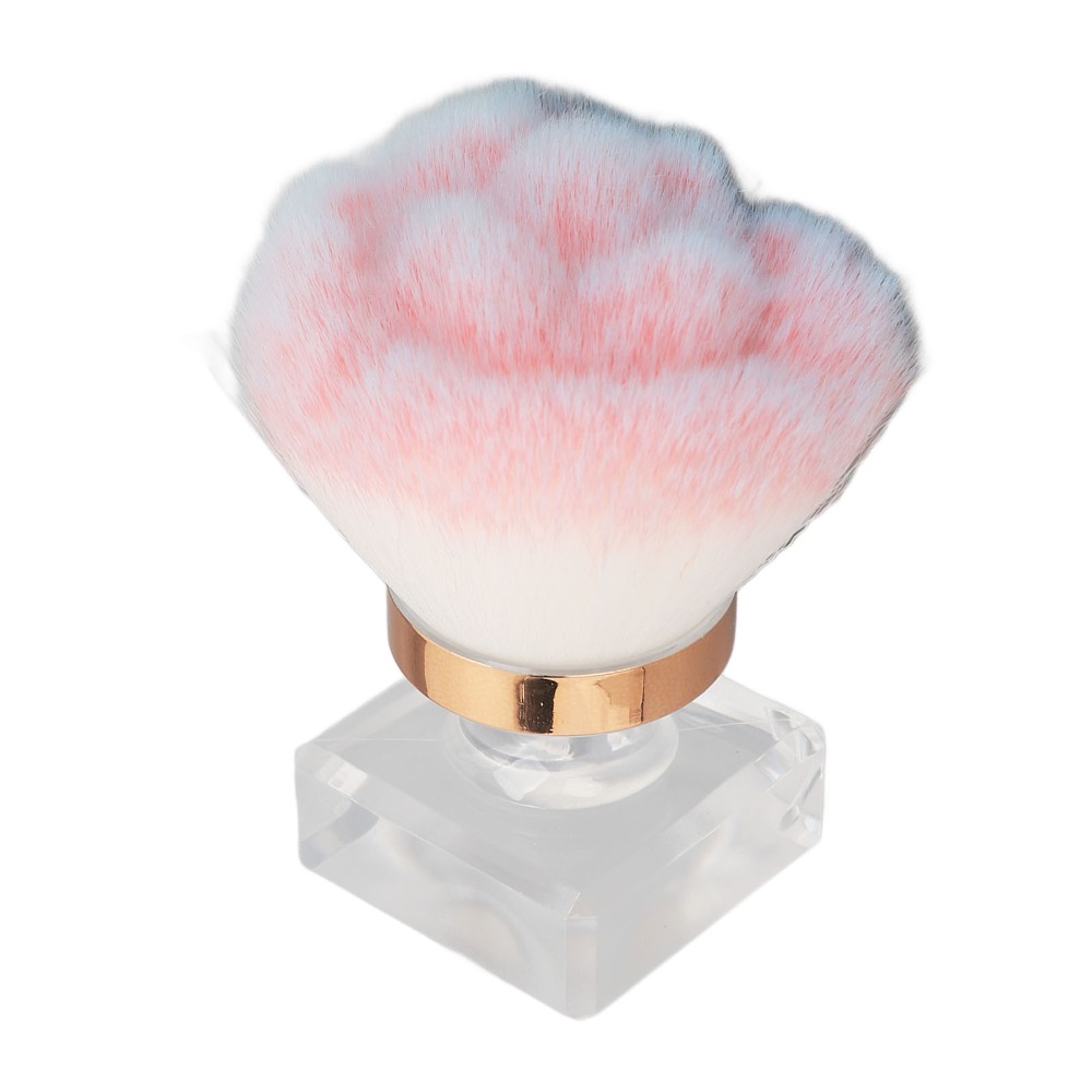 แปรงปัดฝุ่นเล็บขนนุ่มสีชมพู 2  - Nail Art Pink Soft บทวิจารณ์และราคา