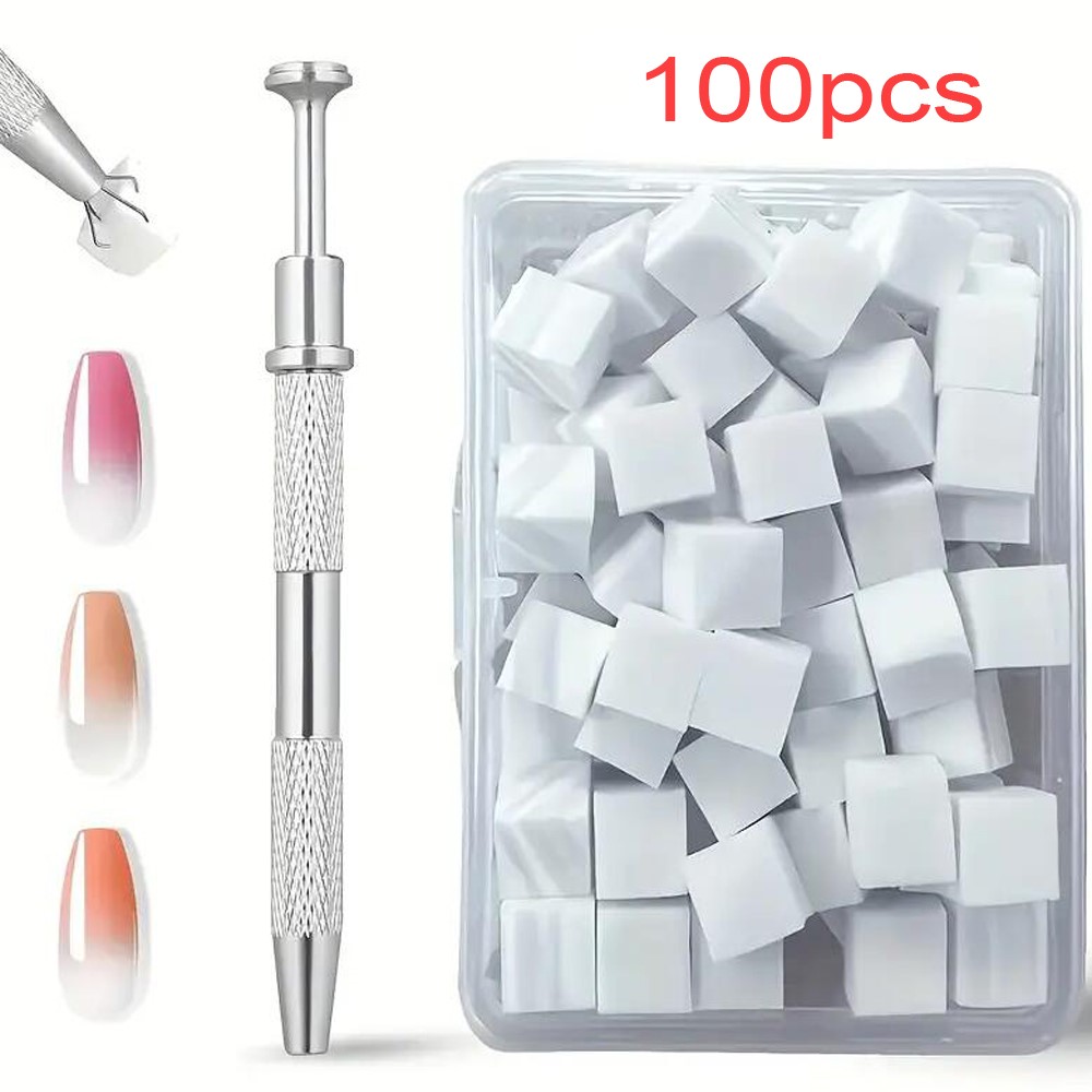 ฟองน้ำทำเล็บสีขาวขนาดเล็ก 50/1 - Nail Art Chrome บทวิจารณ์และราคา