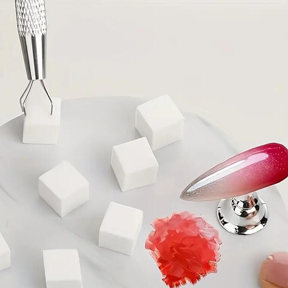 ฟองน้ำทำเล็บสีขาวขนาดเล็ก 50/1 - Nail Art Chrome บทวิจารณ์และราคา