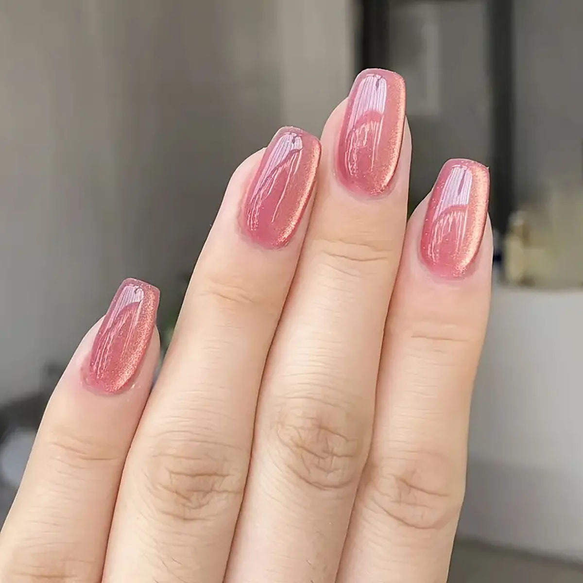 24 pcs/30 pcs สั้นบัลเล่ต์เล็บ - Nail Art Pink Cat Eye บทวิจารณ์และราคา