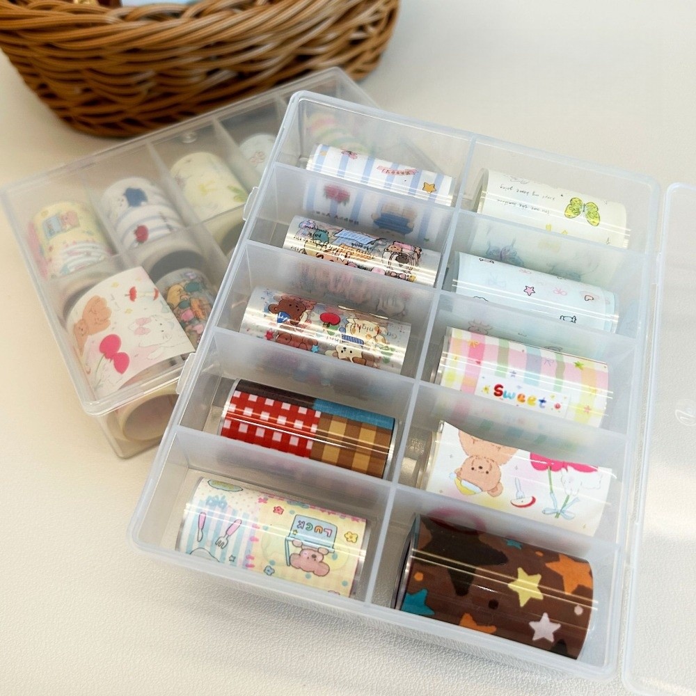 10 ม้วนกระดาษฟอยล์ติดเล็บหลากส - Nail Art Denim บทวิจารณ์และราคา
