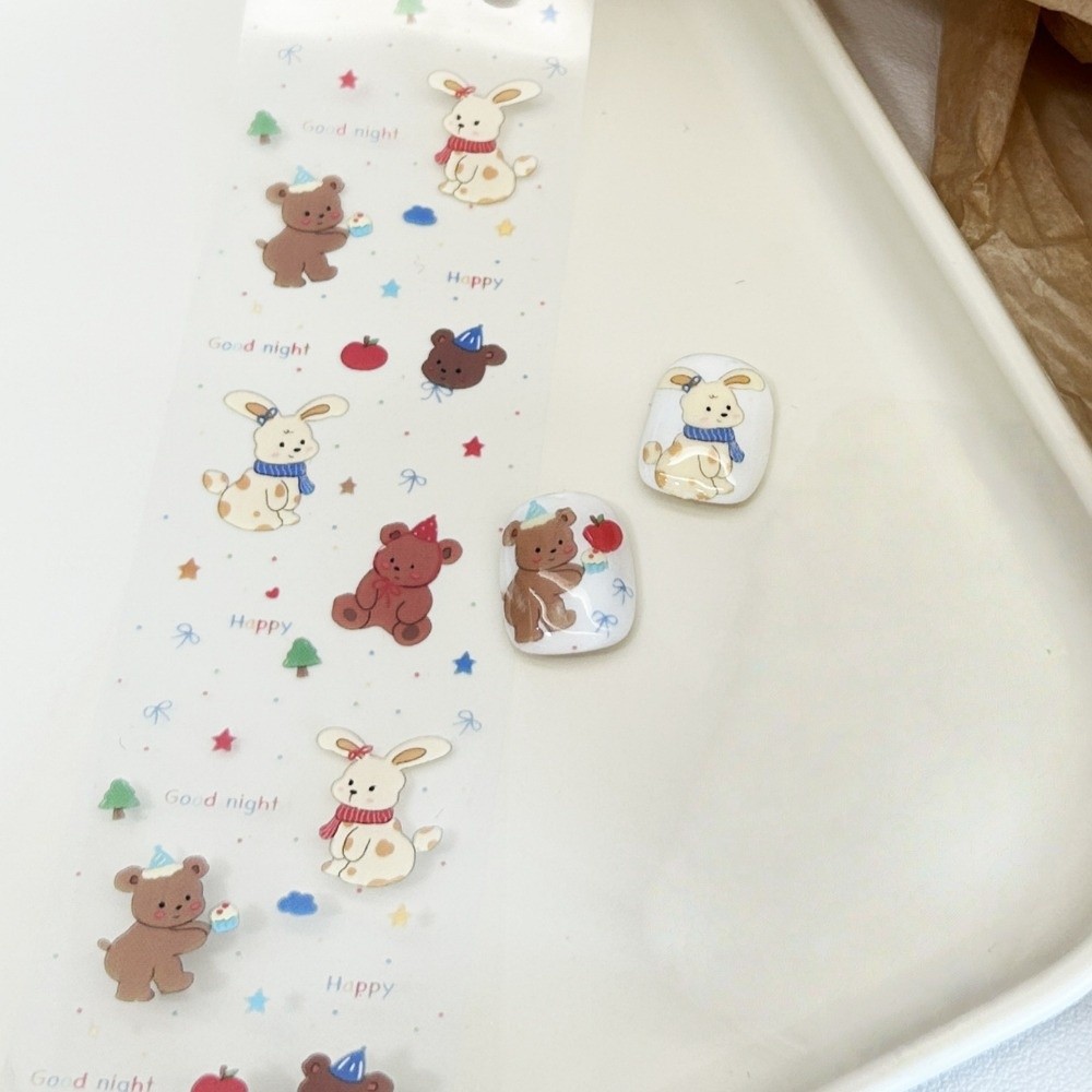 กระดาษฟอยล์ติดเล็บสีสันสดใส 10 - Nail Art Denim บทวิจารณ์และราคา