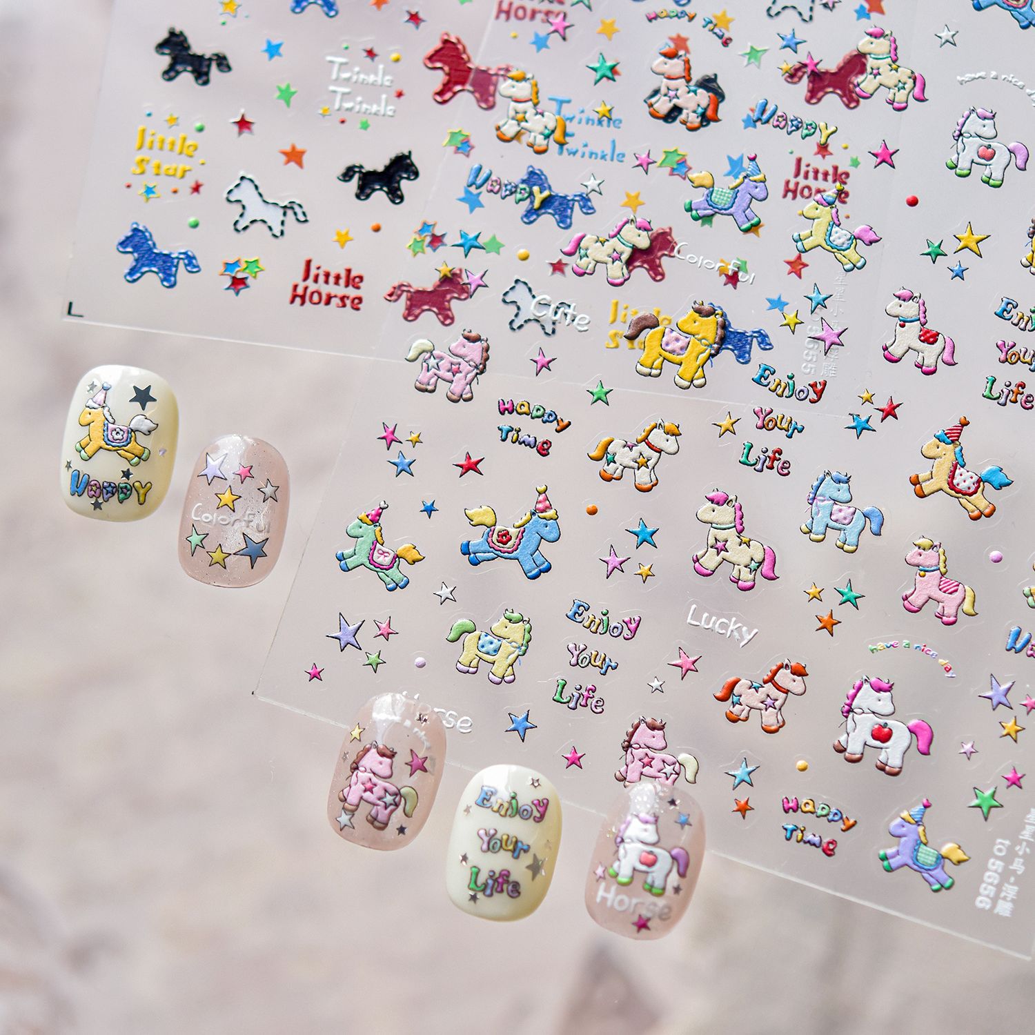 สติกเกอร์ตกแต่งเล็บลายยีนส์ย้อ - Nail Art Denim บทวิจารณ์และราคา