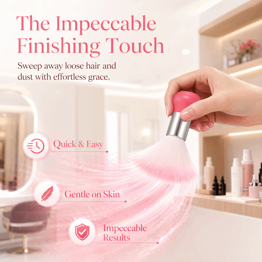 แปรงปัดฝุ่นบริเวณคอแบบนุ่ม สีช - Nail Art Pink Soft บทวิจารณ์และราคา