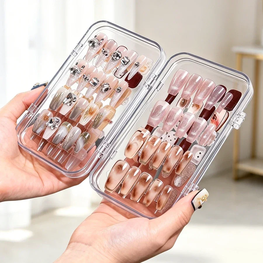 กล่องเก็บเล็บปลอมแบบพับได้ ป้อ - Nail Art Pinterest บทวิจารณ์และราคา