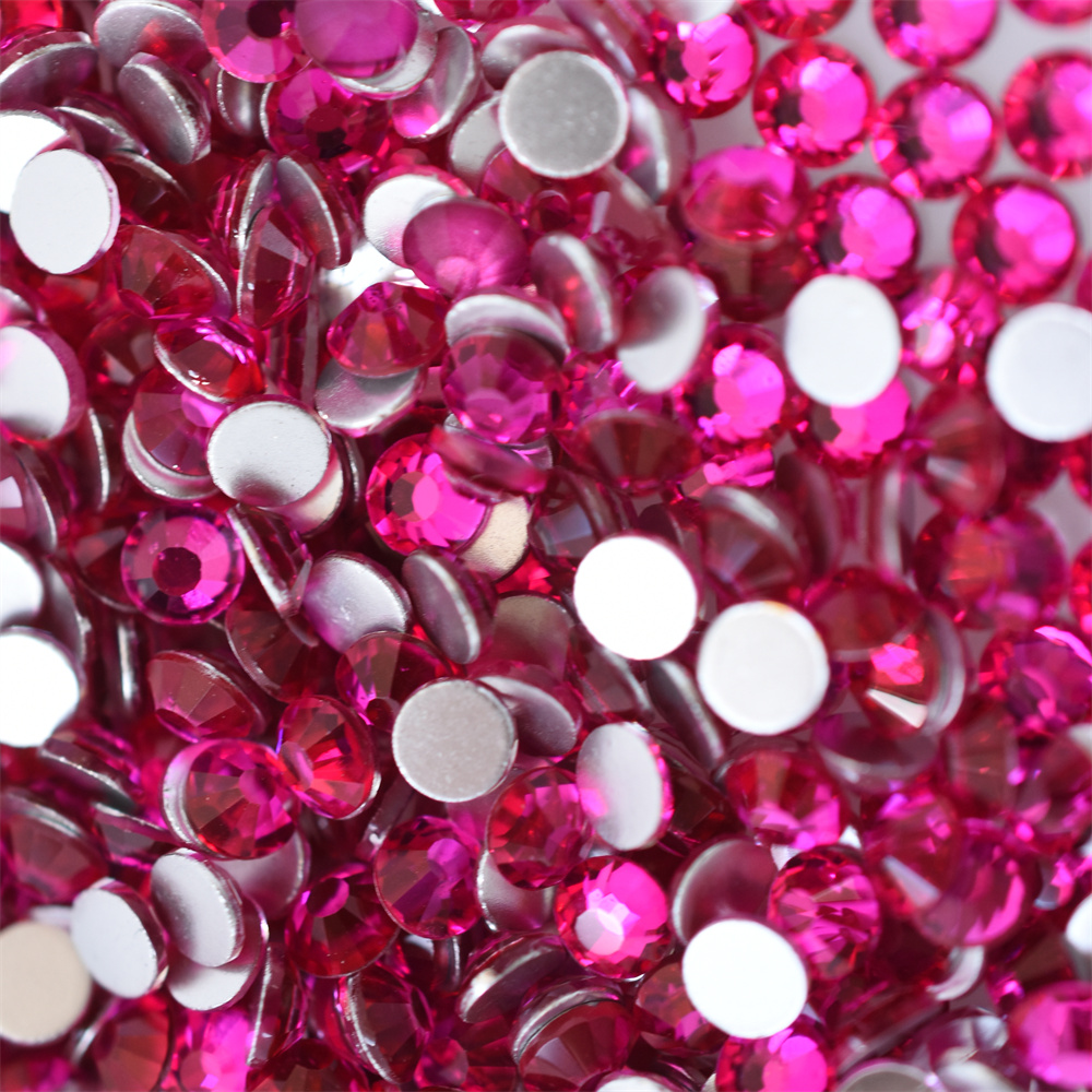 แก้วสีแดง 1440PCS SS16 SS20 Ro - Nail Art Fuchsia บทวิจารณ์และราคา