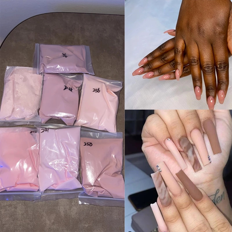 100G Nude เล็บอะคริลิคผง Solid - Acrylic Powder Clear บทวิจารณ์และราคา