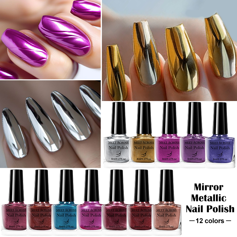 8ml แก้วขวดน้ํา Peel Off เล็บฤ - Nail Art Chrome บทวิจารณ์และราคา