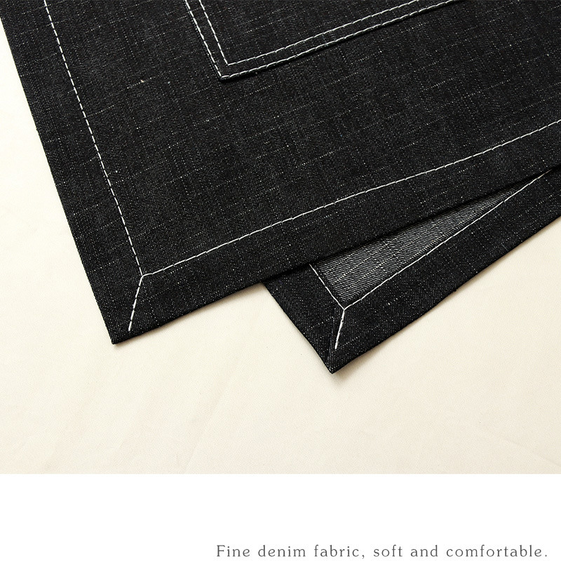 ผ้ากันเปื้อนหน้าอกพิมพ์ตัวอักษ - Nail Art Denim บทวิจารณ์และราคา