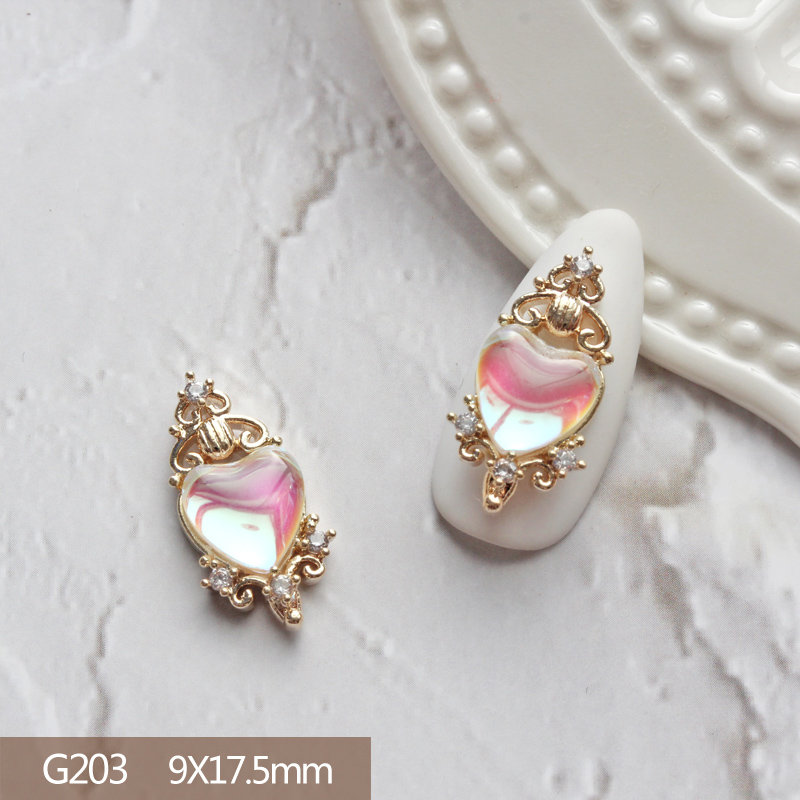 10Pcs หัวใจหมีกระต่ายจี้3D เล็ - Nail Art Lotso บทวิจารณ์และราคา