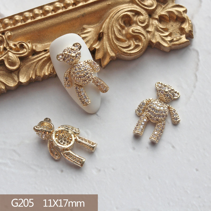10Pcs หัวใจหมีกระต่ายจี้3D เล็ - Nail Art Lotso บทวิจารณ์และราคา